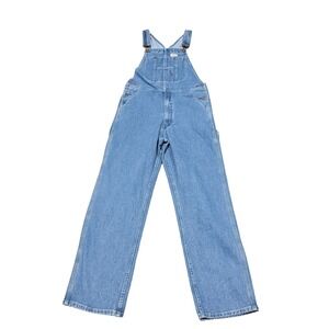 Hisea Mens Denim Bib Overalls Light Wash Cotton Workwear Carpenter 30W 30L